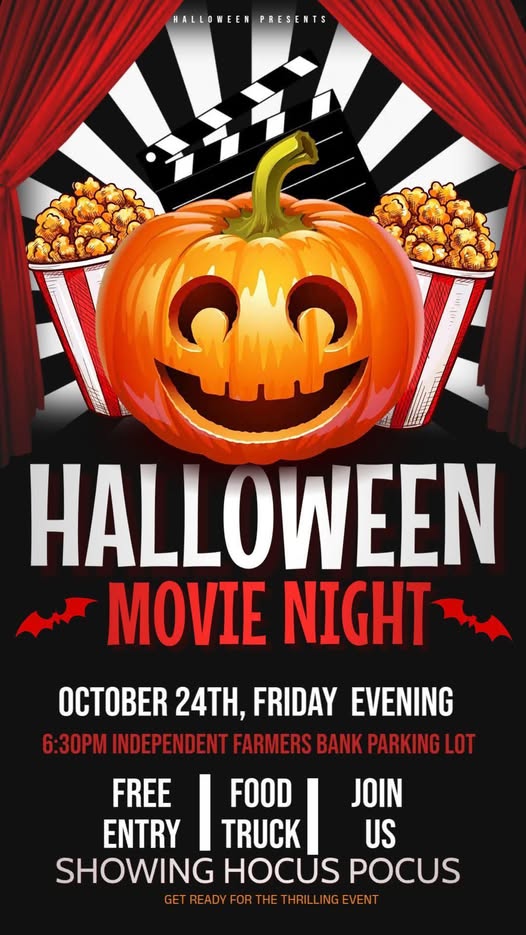 Jack O Lantern & Popcorn Movie Night