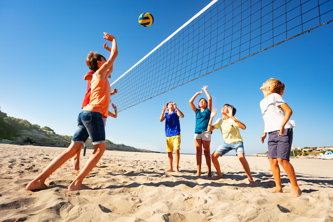 beach volleyball game