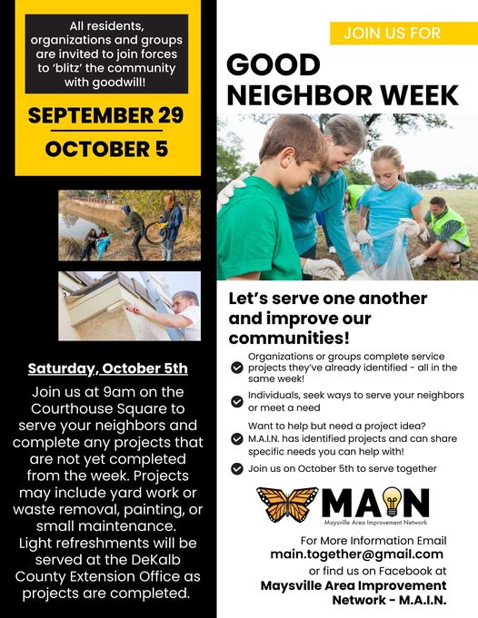 Good neighbors helping others